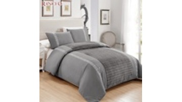 Custom luxury cotton fabric embroidery duvet cover comforter bedding set1