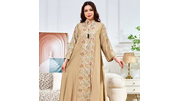 Middle Eastern Women's Clothes High Quality Elegant Embroidery Long Sleeve Abaya Women Muslim Dress for Muslim Female1