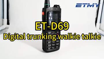 NXDN VHF/UHF Digital & Analog Portable Radios ET-D69 Walkie Talkie Handheld1