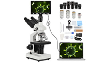 High Precision LED Specimen Slide Trinocular Biological Microscope for Laboratory Education1
