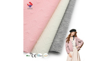 Small Honeycomb Dyed 97.6%Polyester 2.4%Spandex Heart love Jacquard Knit Fabric for Jacket1