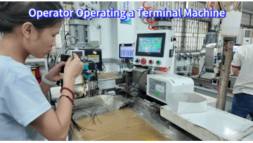 Terminal Crimping Machine Operation for Wire Harness Production