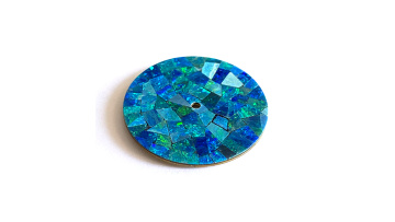 Blank Mirror Opal Mosaic Dial 