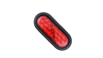 12v 24v Led 6 Inch Oval Amber Red Led Side Marker Lights For Trucks Van Trailer Lamp,Automotive Parts 