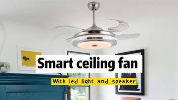 Ceiling fan with chandelier