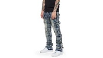 Wholesale Multi-pocket Denim Washed Wear Resistant Men Pantalones De Hombre Jeans Pants Trouser1