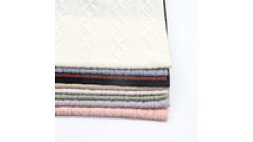 Stock Pointelle Fabric 94%Polyester 6%Spandex 210GSM Stretch Dyed Jacquard Knitted Fabric for Baseshirt1
