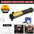 Magnetic Induction Heater 8 Coils Bolt Heat Remover Tool Kit 220V/110V Flameless Induction Heater Car Disassembly Repair Tool