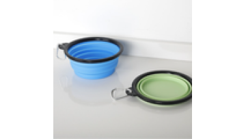 Top Seller Custom Logo Foldable Silicone Pet Water Bowl Collapsible Travel Dog Bowl1