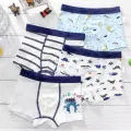 4Pcs/Lot Cotton Kids Boys Underwear Boxer Baby Children Panties Briefs Teenager Underpants 2-12Y