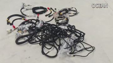 The full vehicle wiring harness for Lonking excavators integrates 14 major functional modules, including cab main wiring harness, monitoring instrument wiring harness, controller wiring harness, engine wiring harness, hydrau