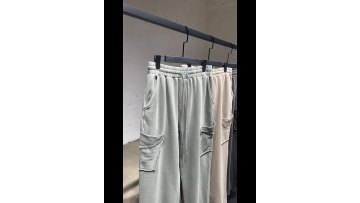 2022 spring new washed scatter edge terry pocket radish pants European and American high street fashion brand sweatpants1