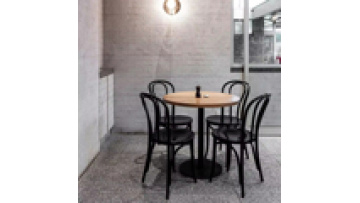 Cheap price new modern commercial furniture coffee shop metal and wood dining restaurant kitchen  table1