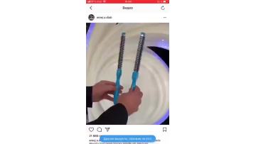 Extra long flat square aluminum tube rolling comb