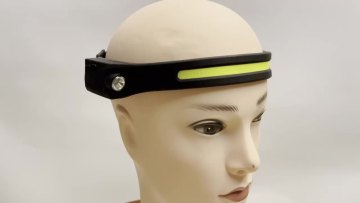 Wason Best Selling Full Vision COB+XPE Silicone Head Lamp Wide Beam TYPE-C Rechargeable Rubber Led Headlamp With Motion Sensor1