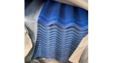 Color coated corrugated board