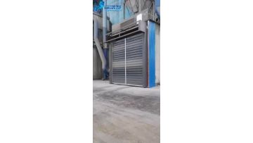 spiral hard fast door installed in cement plant