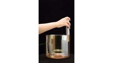 Q're gold crystal singing bowl