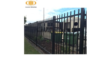 Australian Standard tubular fence pressed spear top security steel picket garrison fence1