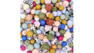 Wholesale High Quality Round Blue Bpa Free Custom Teether 15mm Baby Teething Chew Beads Soft Food Grade Silicone Beads1