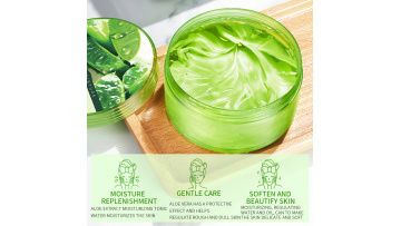 Soothing acne removing aloe gel