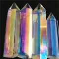 1pc Aura Angel clear crystal stones wand point melting minerals for healing quartz stone gift home decoration