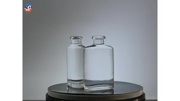 Clear Flat Flask Glass Bottles, Empty Liquor/Spirit Bottles for Whiskey, Gin, Beverage Packaging1