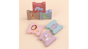 Customized BPA Free Children Kids Educational Toys Soft Cute Animal Silicone Baby Teether Silicone Stacking Toys Gift Set1