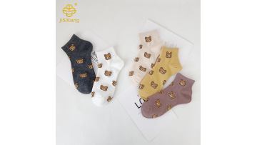 Cartoon teddy bear socks, student socks, girl socks, boneless socks