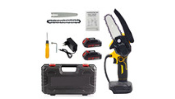 6inch Rechargeable Electric Chainsaw Small Household Handheld Power Saw  Tree-cutting Wonder Hand-held Chainsaw Wood-cutting Saw1