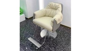 Low price Free sample  Lifting rotating stainless steel PU leather  swivel hair cutting styling barber  beauty salon chair1