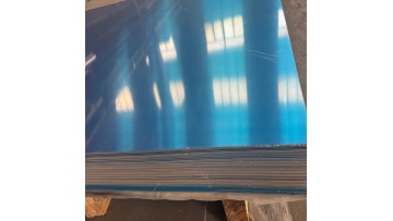 Aluminum alloy flat sheet with blue protective film