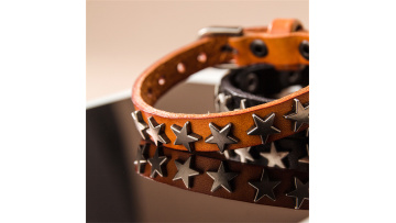 Punk Style Genuine Leather Wristband Essential Sta