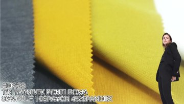 Hot Sale High Quality Double Sided Spandex Polyester Rayon Ponte Roma TR Fabric Knit For Garment Skirt1