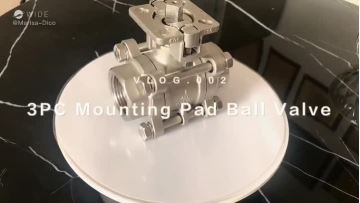 3PC Ball Valve with mounting pad