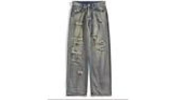 Wholesale Trousers Straight Skinny Pants Slim Fit Jean Stretch Cotton Denim Stacked Clothing Jeans Men Slim Fit1