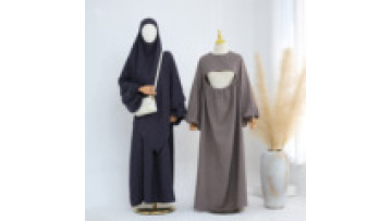 2025 New Design Plus Size Islamic Clothing Long Elegant Modest Muslim Dress Women Dubai Abaya Mommy Breastfeeding Abaya LR8951