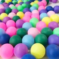 10pcs Colored Ping Pong Balls 40mm 2.4g Entertainment Table Tennis Balls Mixed Colors for Lottery Game and Activity