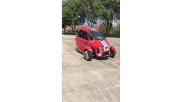 Electric reverse three wheel car