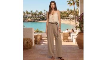 Flowing Linen Wide Pants