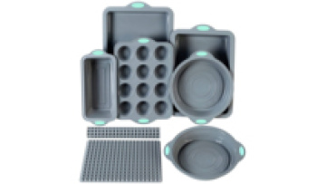 Wholesale Bpa free Food Grade Silicone Donut Mold Non-Stick heat resisting Silicone Muffin Cake Mold Baking Pan Bakeware Set1