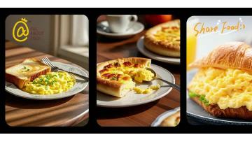 Frozen Tender Scrambled eggs  ( with cream )