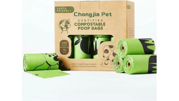 dog poop bags in pallets