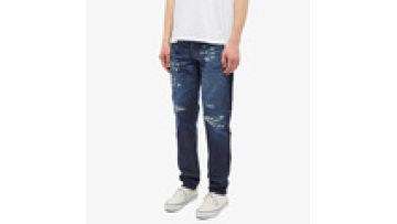 Men's Ripped Jeans Slim Fitted Skinny Stacked Distressed Denim Jeans For Men1