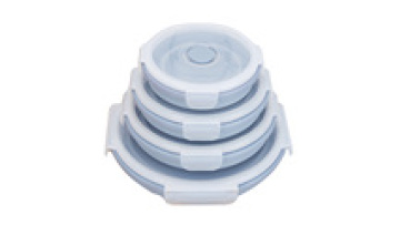 Round shaped Silicone Collapsible bento box 350 540 750 and 1100ml set food storage set office lunch boxes1