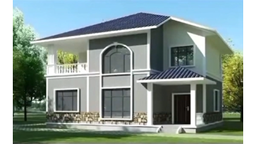 Jinming high quality prefabricated house steel structure building luxury villa can help to install the
