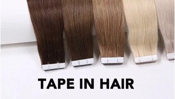 Wholesale bone straight hair tape extensions russian human hair extension vendors manufacturer japanese tape hair extension1