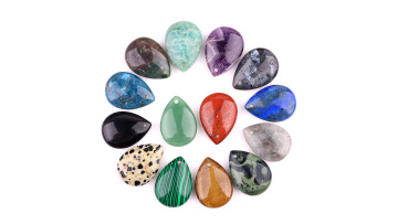 15x25MM Waterdrop Gemstone Pendant SP1800