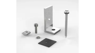 Aluminum Solar Mounting Brackets L Feet Trapezoid Tin Roof PV Panel Installation L Feet Group1