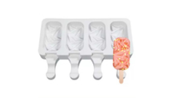 BPA free DIY Silicone Popsicle  ice cream tools Silicone Ice Cream With Lid Silicone Popsicle Ice Cream Mould at home1